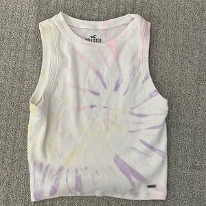Hollister Tye-Dye Cropped Muscle Tank